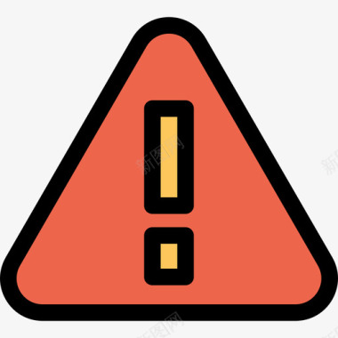 警告施工和工具6线颜色橙色图标图标