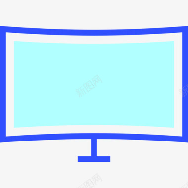 电视电影录像线性色彩图标图标