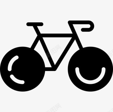 自行车旅行155实心图标图标