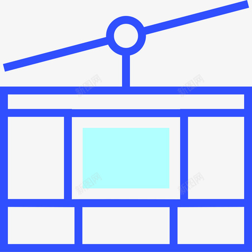 缆车车厢冬季29线性颜色图标svg_新图网 https://ixintu.com 冬季29 线性颜色 缆车车厢