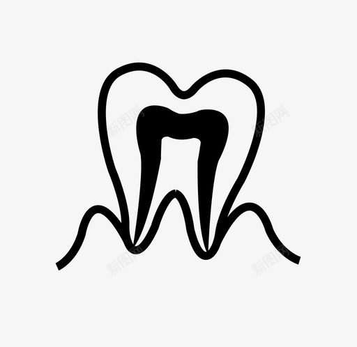 牙周-牙髓联合病变svg_新图网 https://ixintu.com 牙周-牙髓联合病变