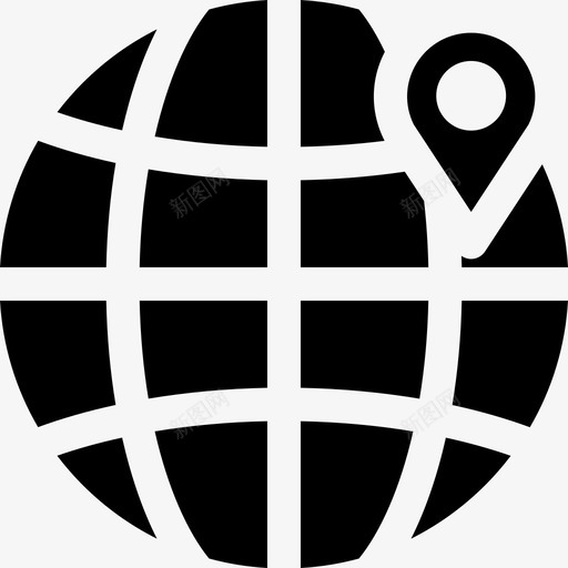 世界地图导航和地图6填充图标svg_新图网 https://ixintu.com 世界地图 填充 导航和地图6