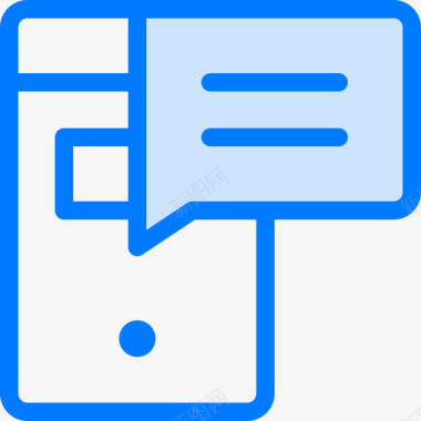 留言留言和电子邮件2蓝色图标图标