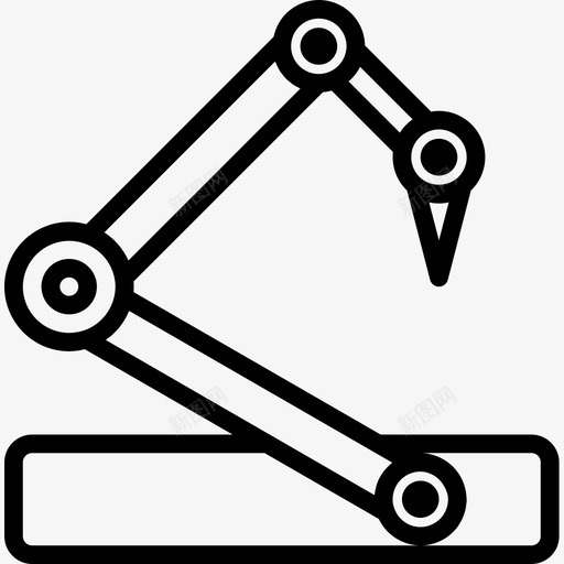 机械臂工业9线性图标svg_新图网 https://ixintu.com 工业9 机械臂 线性