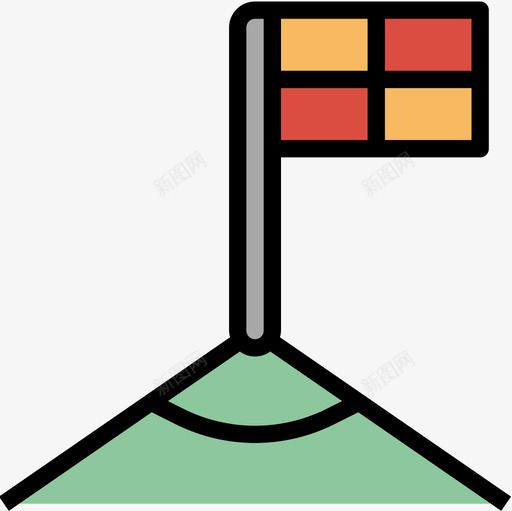 角足球11线性颜色图标svg_新图网 https://ixintu.com 线性颜色 角 足球11