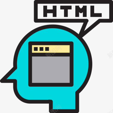 Html浏览器和界面8线性颜色图标图标