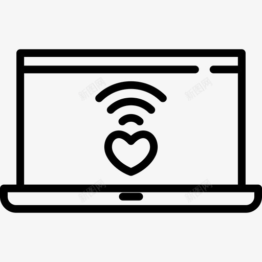 笔记本电脑love36线性图标svg_新图网 https://ixintu.com love36 笔记本电脑 线性