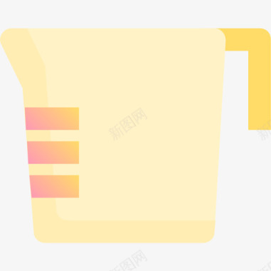 量杯烹饪55黄色图标图标