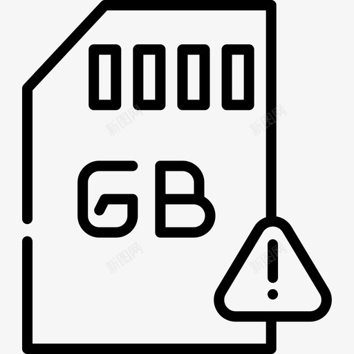 Sd通知6线性图标svg_新图网 https://ixintu.com Sd 线性 通知6