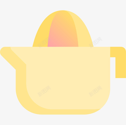 挤压器烹饪55黄色图标svg_新图网 https://ixintu.com 挤压器 烹饪55 黄色