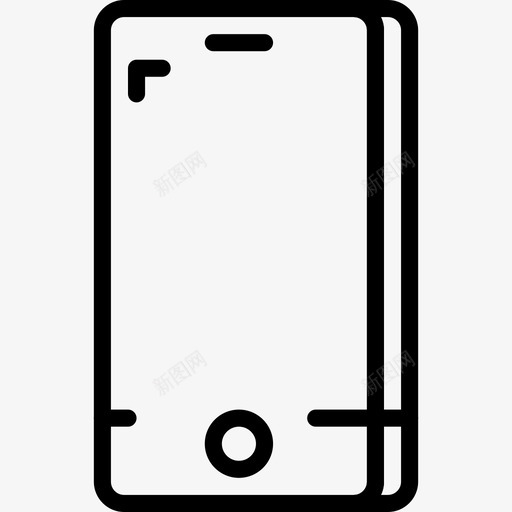 Iphone设备34线性图标svg_新图网 https://ixintu.com Iphone 线性 设备34