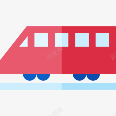 火车运输52平车图标图标