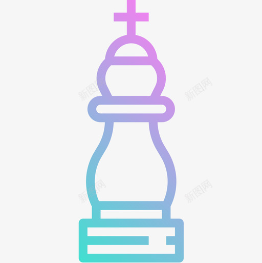 国际象棋运动78梯度图标svg_新图网 https://ixintu.com 国际象棋 梯度 运动78