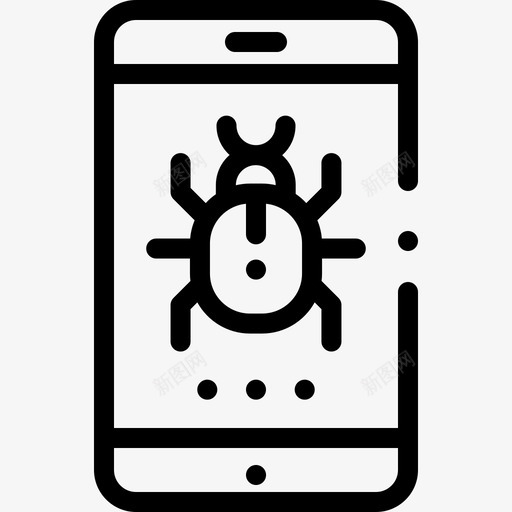 病毒黑客16线状图标svg_新图网 https://ixintu.com 病毒 线状 黑客16