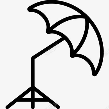 伞摄影28直线图标图标