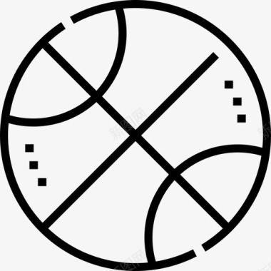 篮球户外活动20直线型图标图标