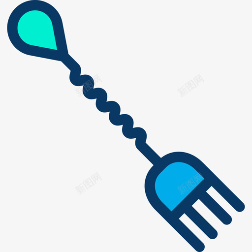 叉子25号杆线形颜色图标svg_新图网 https://ixintu.com 25号杆 叉子 线形颜色