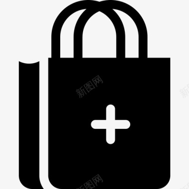 购物袋购物115实心图标图标