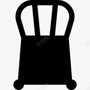 椅子家具顶视图3填充图标图标