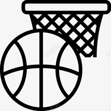 篮球篮球11直线图标图标