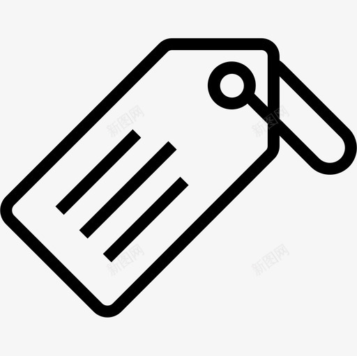 购物标签114直线图标svg_新图网 https://ixintu.com 直线 购物标签114