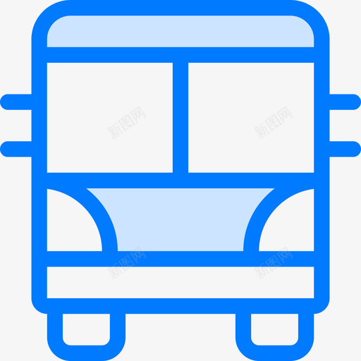 巴士地图和位置3蓝色图标svg_新图网 https://ixintu.com 地图和位置3 巴士 蓝色