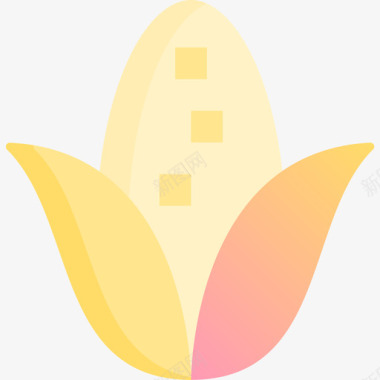 玉米感恩节24黄色图标图标