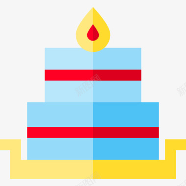 生日蛋糕活动6扁平图标图标
