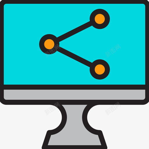 共享计算机显示线颜色图标svg_新图网 https://ixintu.com 共享 线颜色 计算机显示