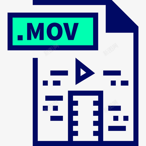 Mov24号文件绿影图标svg_新图网 https://ixintu.com 24号文件 Mov 绿影