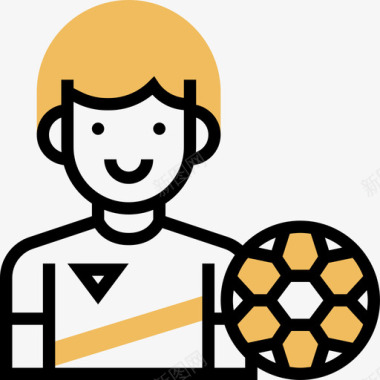 足球运动员体育化身3黄影图标图标