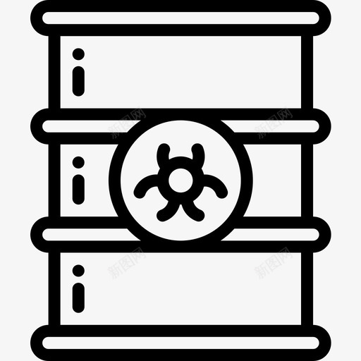放射性科学62线性图标svg_新图网 https://ixintu.com 放射性 科学62 线性
