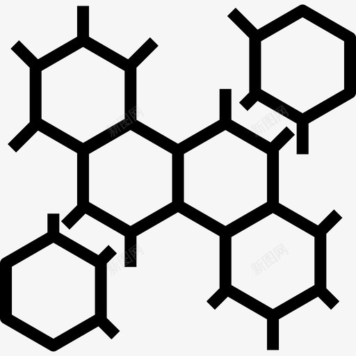 分子医疗保健5线性图标svg_新图网 https://ixintu.com 分子 医疗保健5 线性