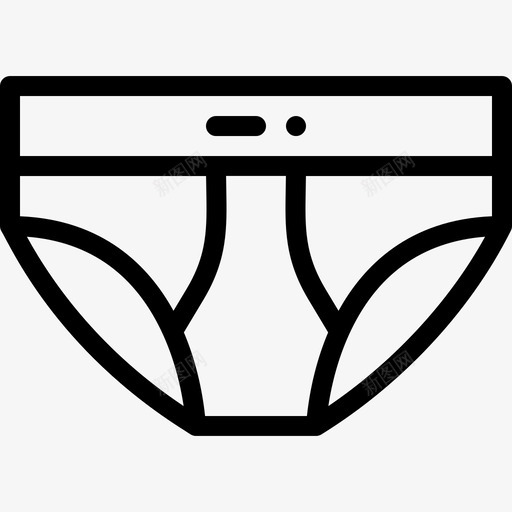 内裤衣服63直线型图标svg_新图网 https://ixintu.com 内裤 直线型 衣服63