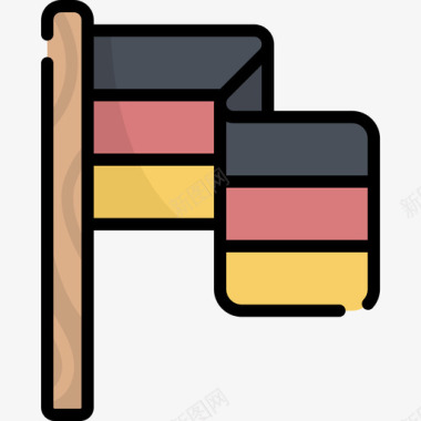 德国啤酒节26线性颜色图标图标