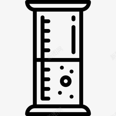 圆柱形科学62线性图标图标