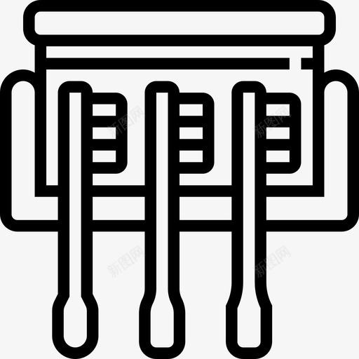 橱柜浴室8线性图标svg_新图网 https://ixintu.com 橱柜 浴室8 线性
