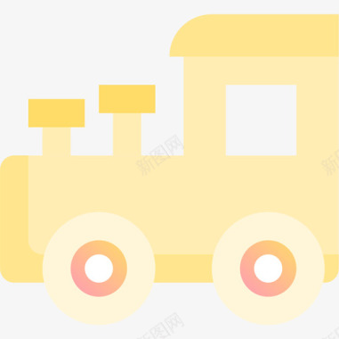火车玩具33黄色图标图标