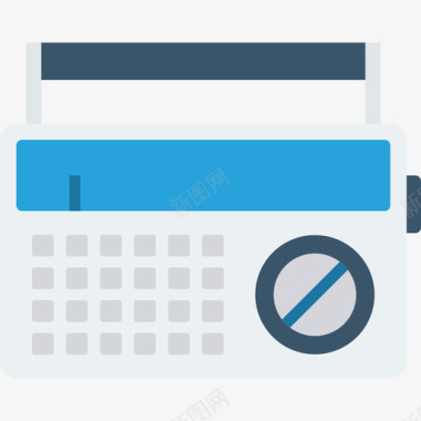 收音机音乐音频和视频平板图标图标