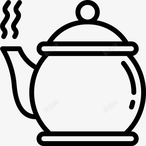 茶壶咖啡馆5直系图标svg_新图网 https://ixintu.com 咖啡馆5 直系 茶壶