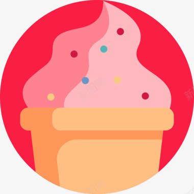 冰淇淋情人节37平淡图标图标