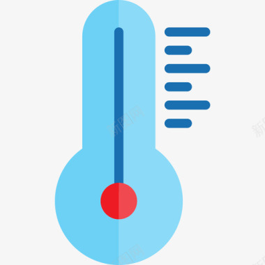温度计卫生保健16扁平图标图标