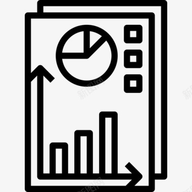 报告财务85线性图标图标