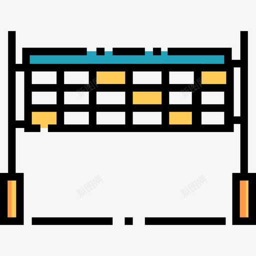 排球网运动37线颜色图标svg_新图网 https://ixintu.com 排球网 线颜色 运动37