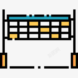 排球网运动37线颜色图标图标