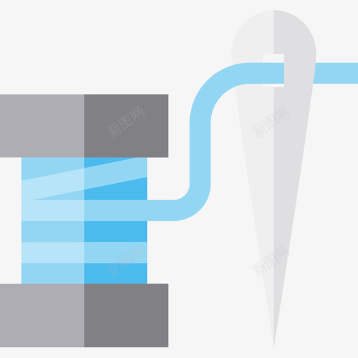 缝纫线33平头图标svg_新图网 https://ixintu.com 平头 缝纫线33