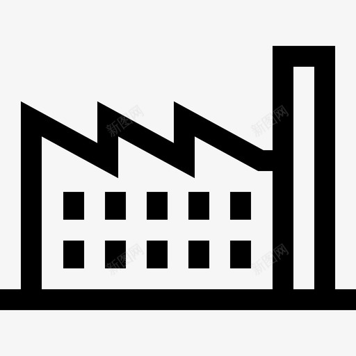 工厂工业过程21线性图标svg_新图网 https://ixintu.com 工业过程21 工厂 线性