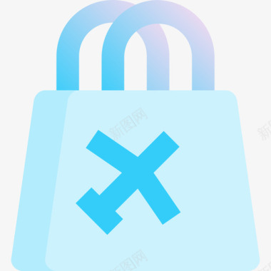 购物袋旅行122蓝色图标图标