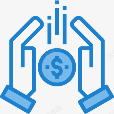 支付银行和金融23蓝色图标图标