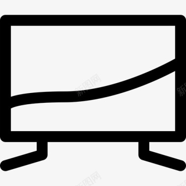 电视通信和媒体18线性图标图标